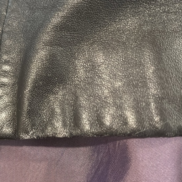 Wilsons Pelle Studio Classic Black Leather Jacket Size Medium - Picture 14 of 14